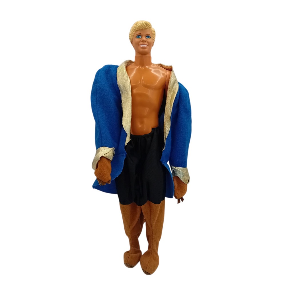 1988‎ Vintage Malibu Beach Ken Doll Redressed Disney Beauty & Beast Costume Toy
